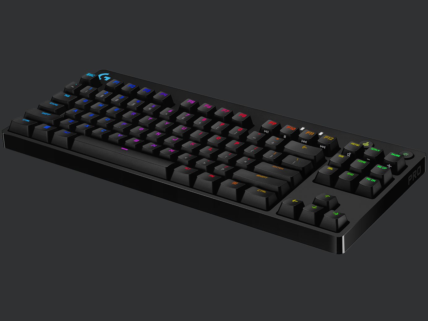 Bàn Phím Cơ Có Dây Logitech G Pro Gaming RGB Romer-G Switch Tenkeyless - Hàng Chính Hãng