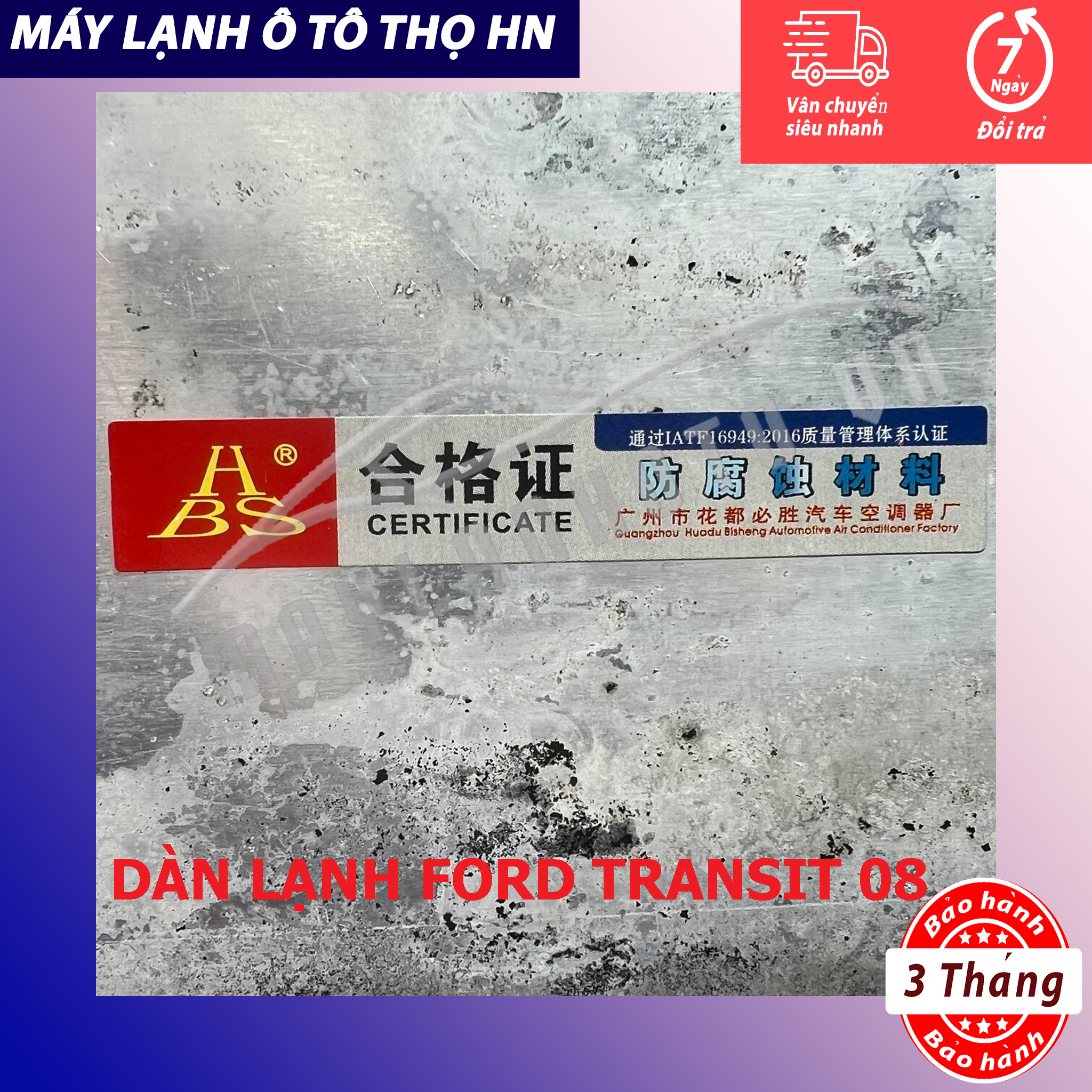 Dàn lạnh Ford Transit 2008 2009 2010 hàng HBS Trung Quốc 08 09 10