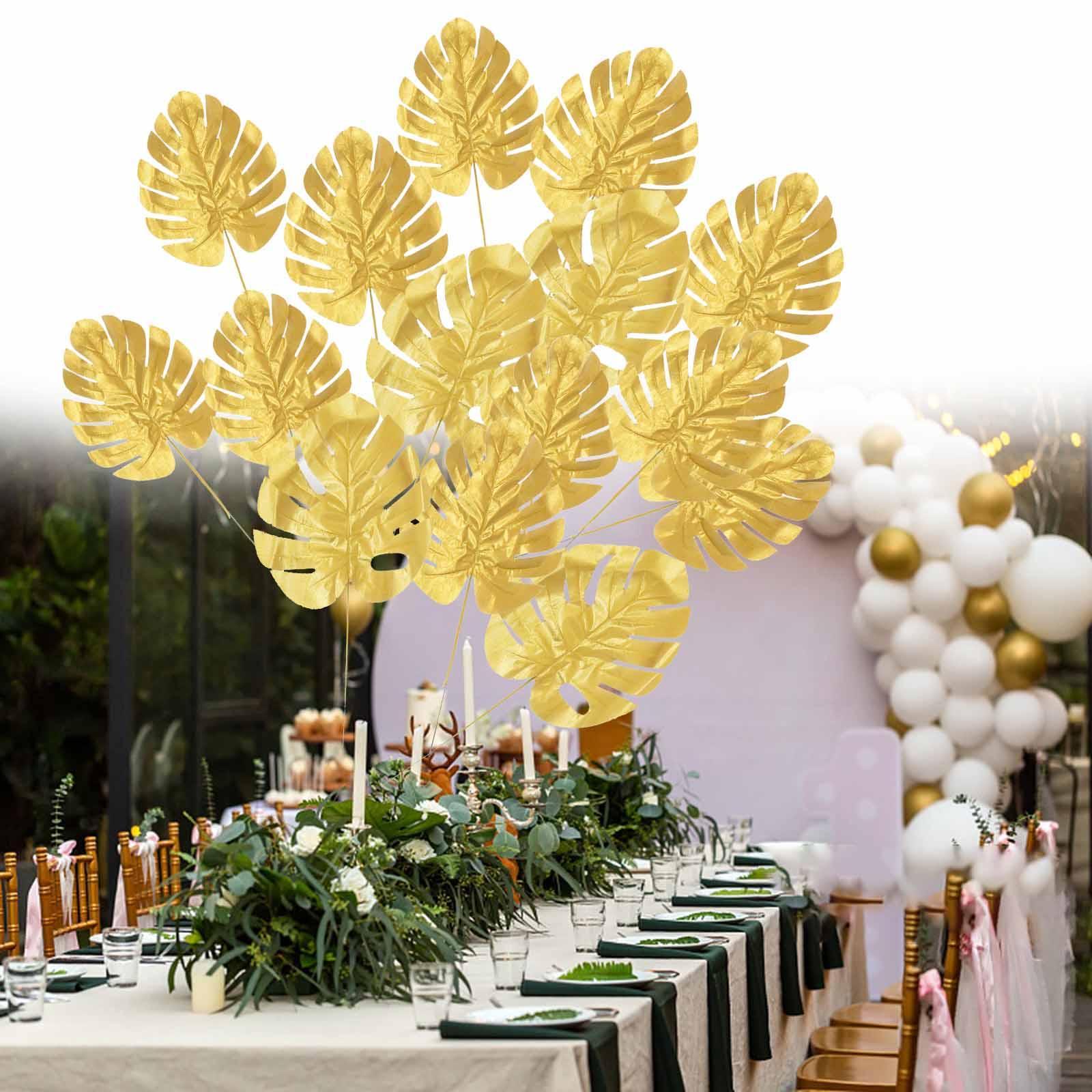 Artificial Tropical Leaves for Home Decoration Jungle Birthday Theme Party