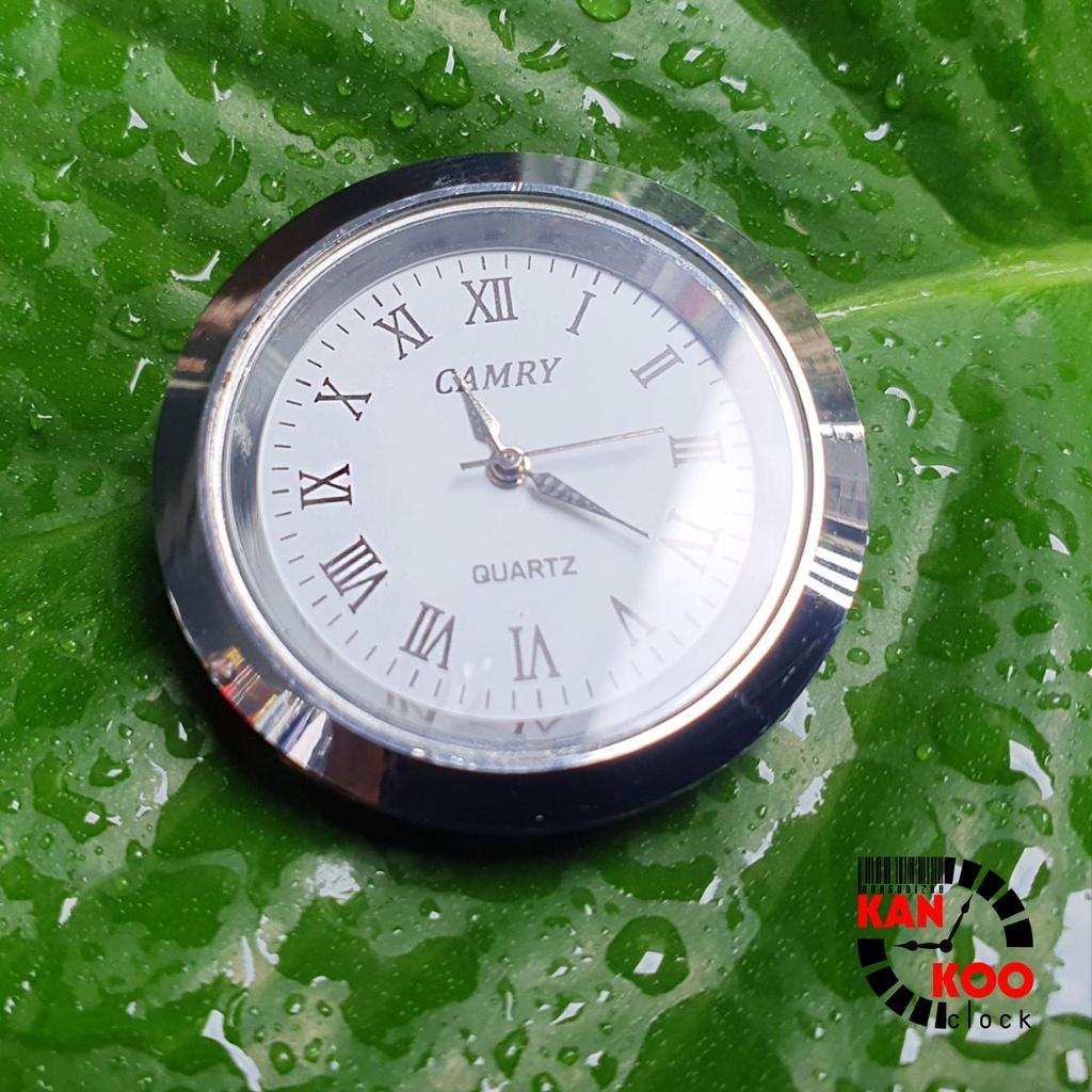 Mặt gắn đồng hồ để bàn Camry đường kính 3.7cm màu bạch kim