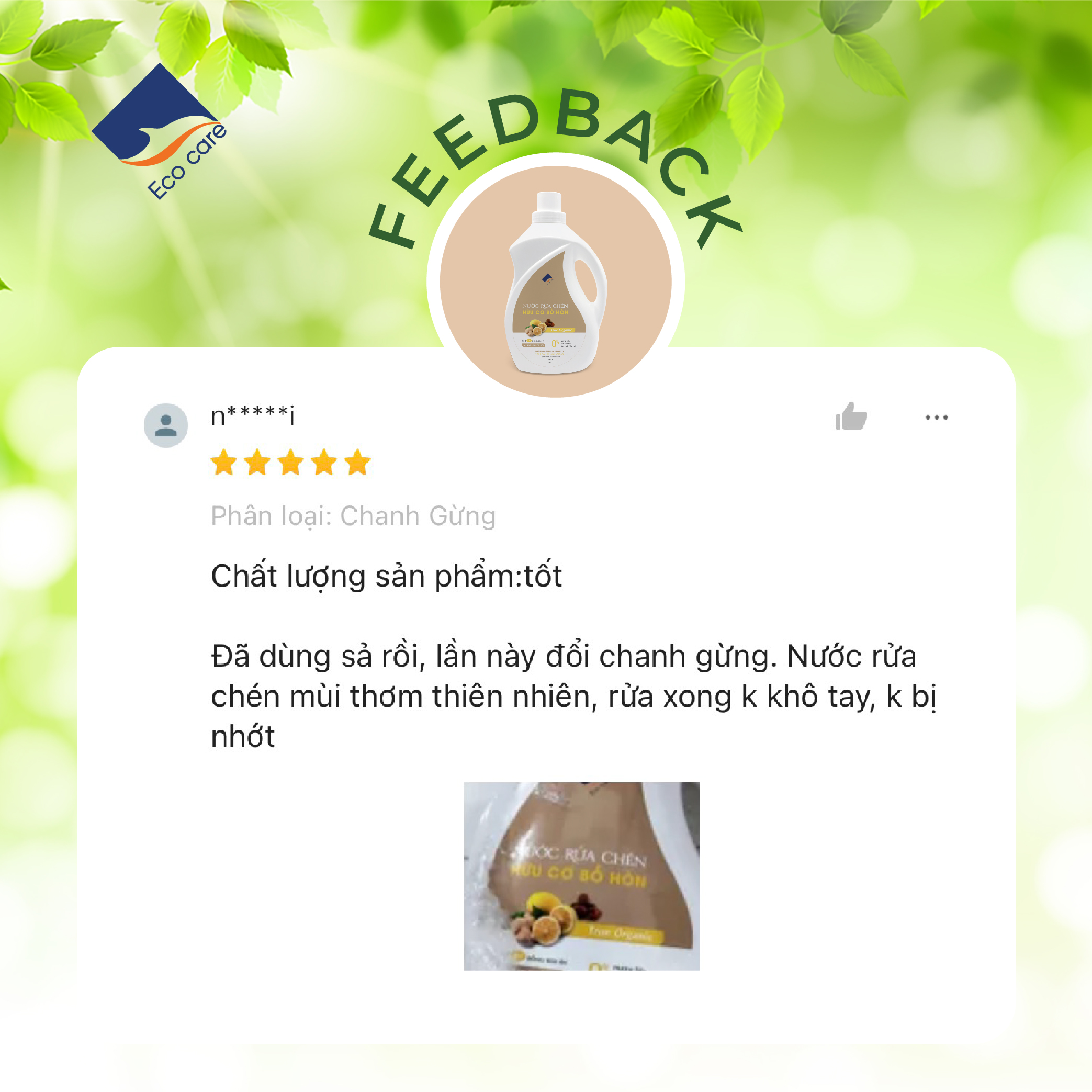 Nước rửa chén hữu cơ Bồ hòn 4000ml, Nước rửa bát hữu cơ tự nhiên