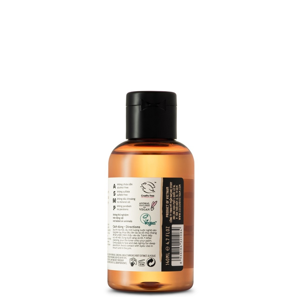 Nước nghệ Hưng Yên (toner) Cocoon làm sáng da & cấp ẩm 140ml