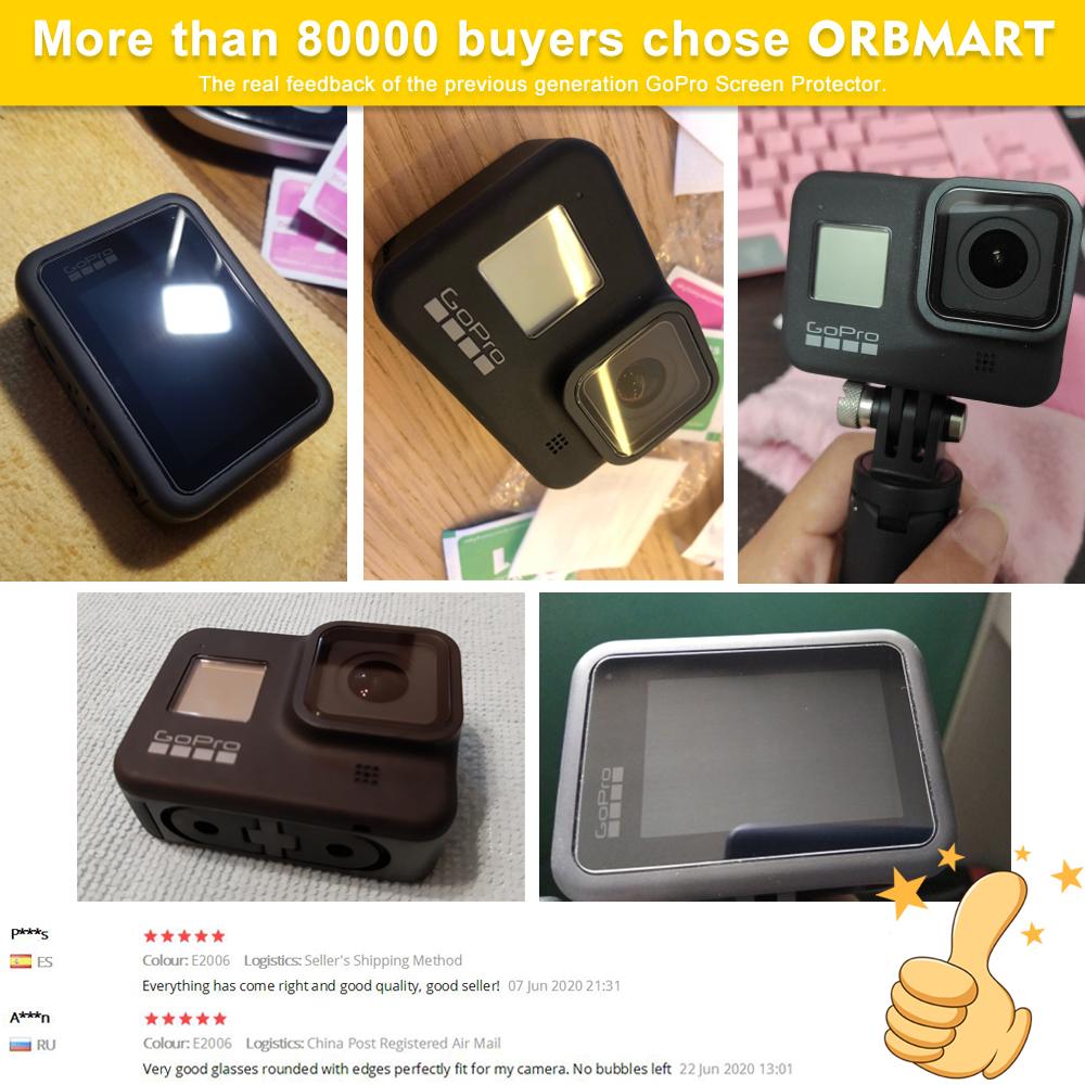 Bộ bảo vệ màn hình thủy tinh nóng tính cho GoPro Hero 11 10 9 Phim thủy tinh bảo vệ ống kính đen cho Go Pro Hero9 10 Phụ kiện GoPro9