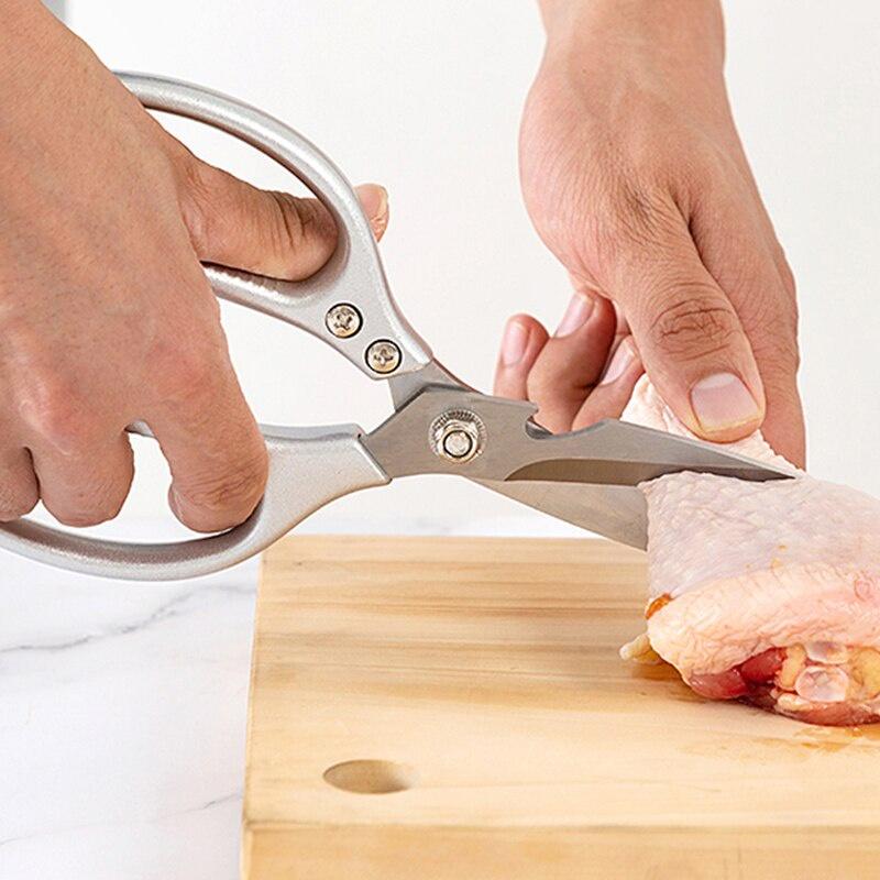 Stainless Steel Kitchen Scissors Multipurpose Purpose Shears Tool for Meat Vegetable Barbecue Tool Scissors Kitchen Supply