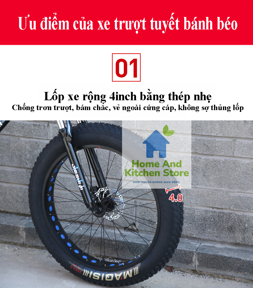 Xe đạp MAQISI bánh béo 26inch dáng thể thao 7 tốc độ khung cacbon - xe đạp bánh béo - xe đạp thể thao - xe đạp địa hình