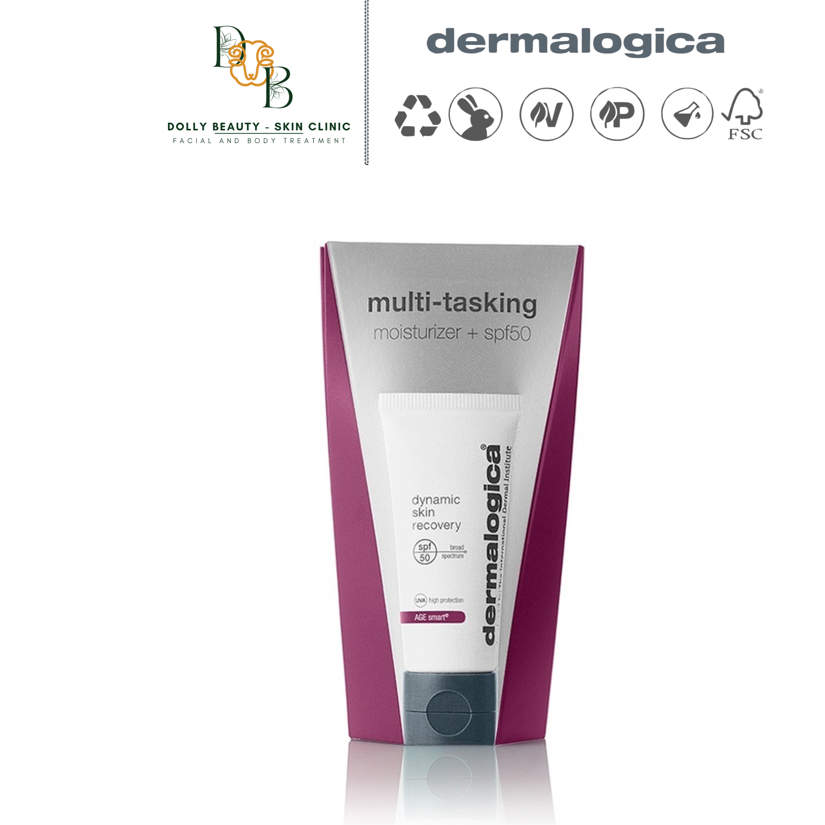 Kem chống nắng quang phổ rộng DYNAMIC SKIN RECOVERY SPF50 của Dermalogica - Dolly Beauty