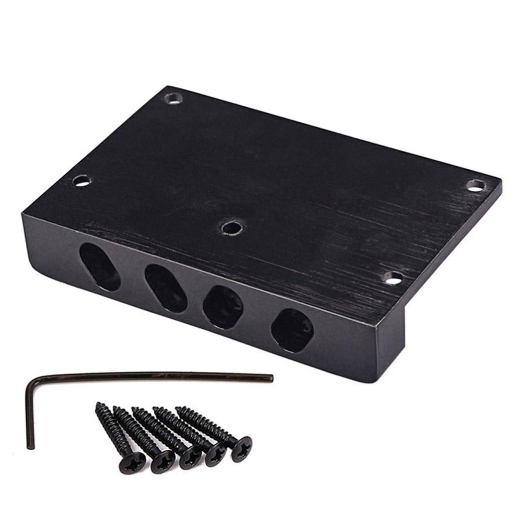 Black Professional 4 String Bass Bridge for Electric Bass Guitar