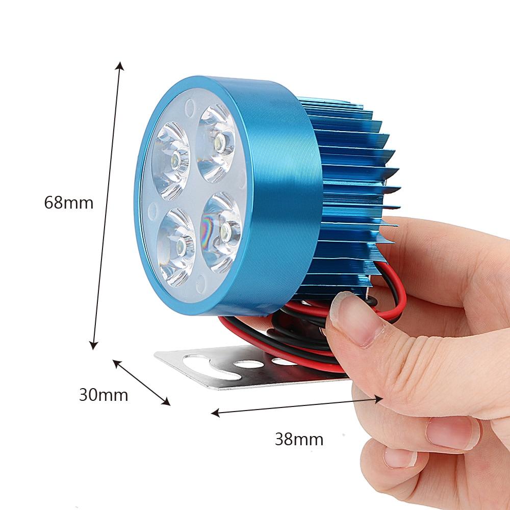 Đèn trợ sáng 4 LED chống nước, đèn trợ sáng dành cho ô tô xe máy siêu sáng