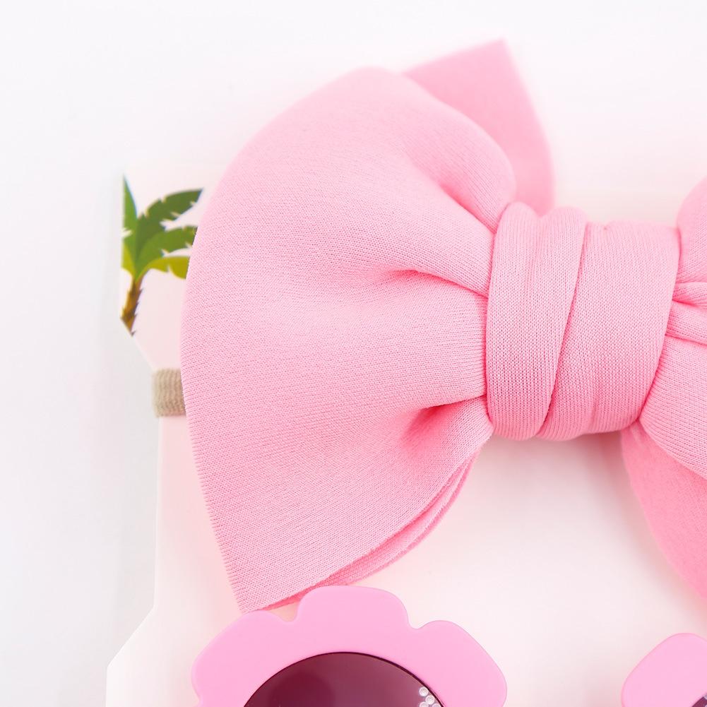 Mắt kính cho bé - Set kính mát kèm băng đô hình nơ cực dễ thương cho bé yêu (KBD02)