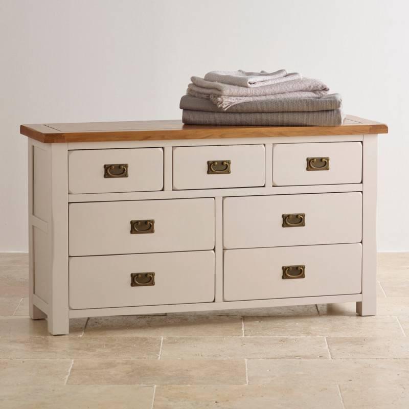 Tủ Ngăn Kéo 3+4 Kemble Gỗ Sồi Ibie BSK34KEMO - Trắng