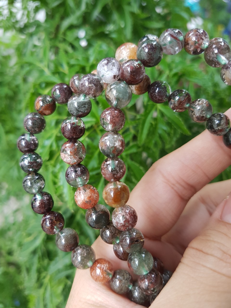 Chuỗi 108 viên ưu linh đa sắc
