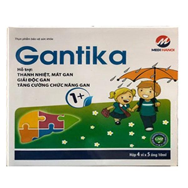 GANTIKA - Hộp 20 ống 10ml - Thanh nhiệt - Mát gan - Giải độc gan - Mediplantex
