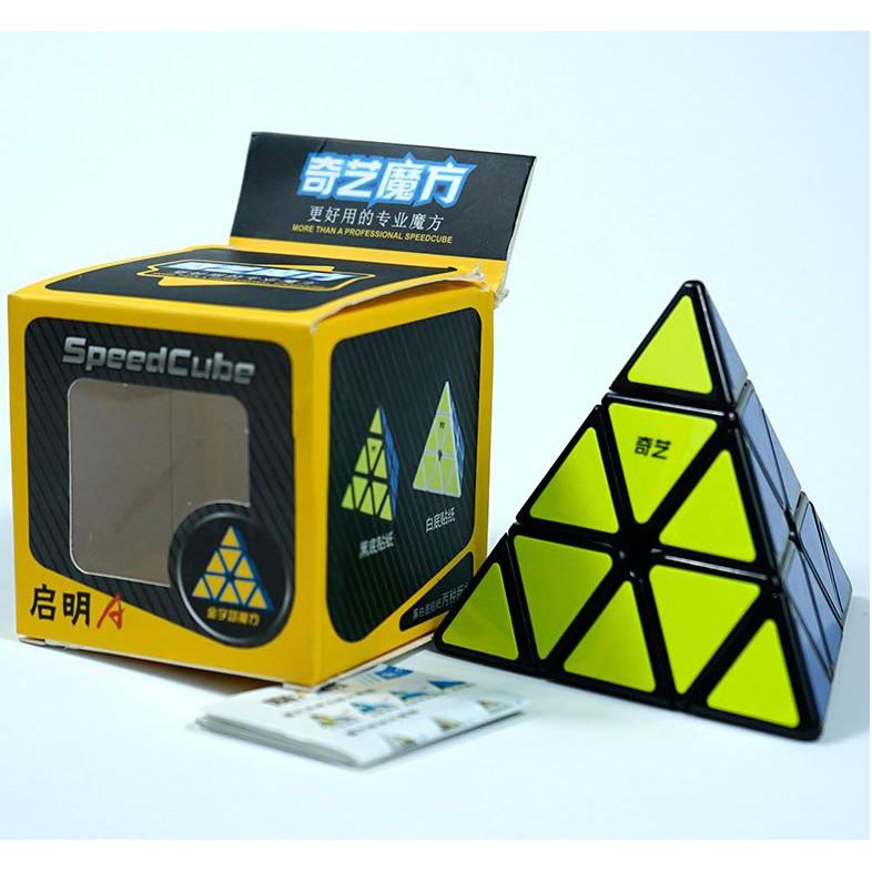 Combo 5 Khối Rubik Viền Đen 2x2 3x3 4x4 5x5 Tam Giác Pyraminx