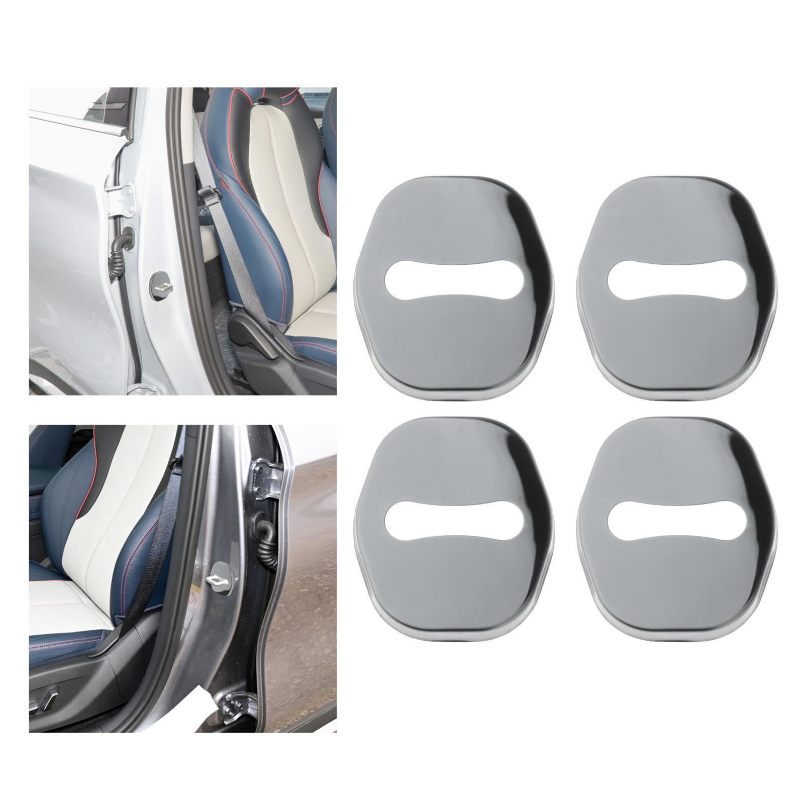 4Pcs Car Door Lock Cover Decor Metal for Byd Yuan Plus Atto 3