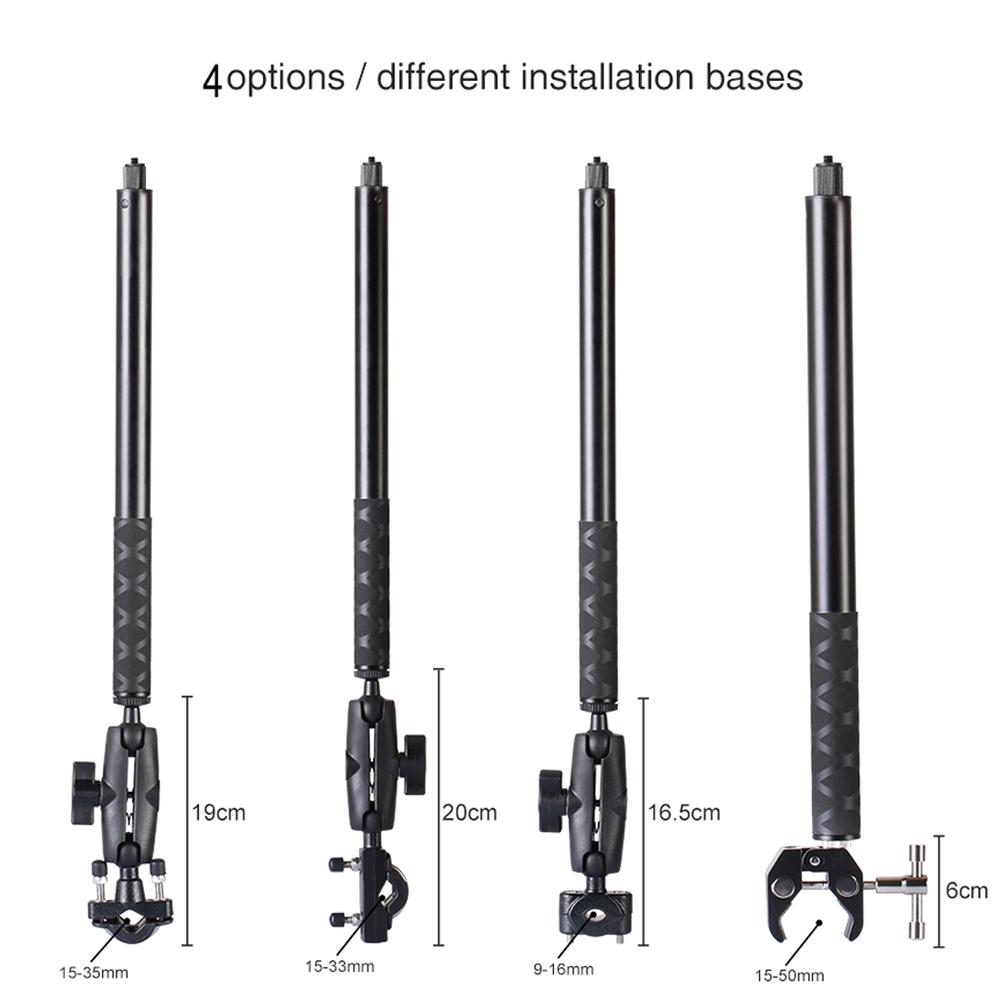 Xe máy Panoramic Monopad Tay cầm MOUNT TAY MOUNT cho GoPro Max Hero 11 10 Insta360 Một phụ kiện camera X3 X2