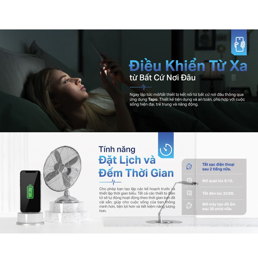 [Hàng Chính Hãng] Ổ Cắm Thông Minh TP-Link Tapo P110M Nhỏ Gọn An Toàn