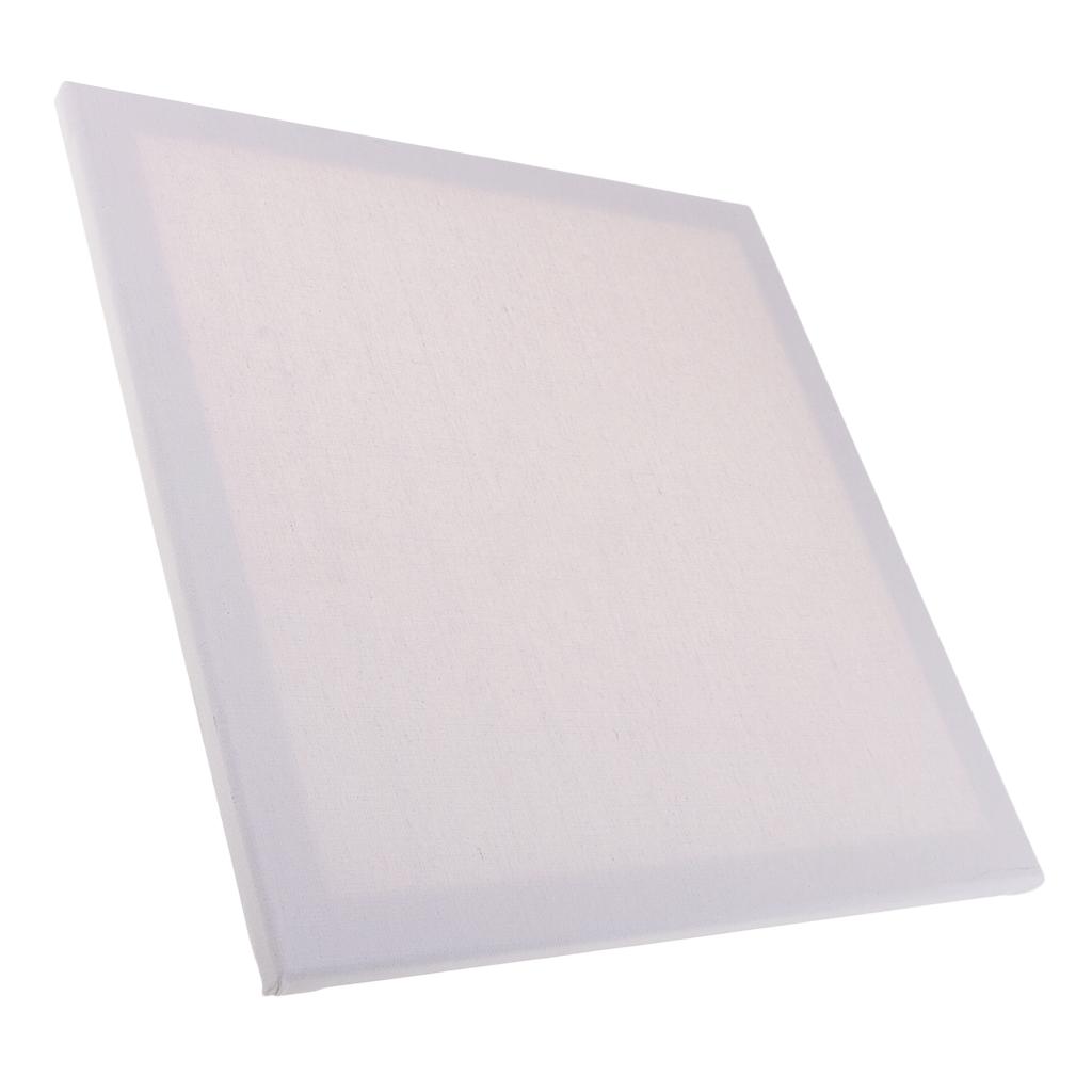 2Pcs Art Supply Artist 16"x 16" Blank White Wooden Frame Canvas Panel Boards