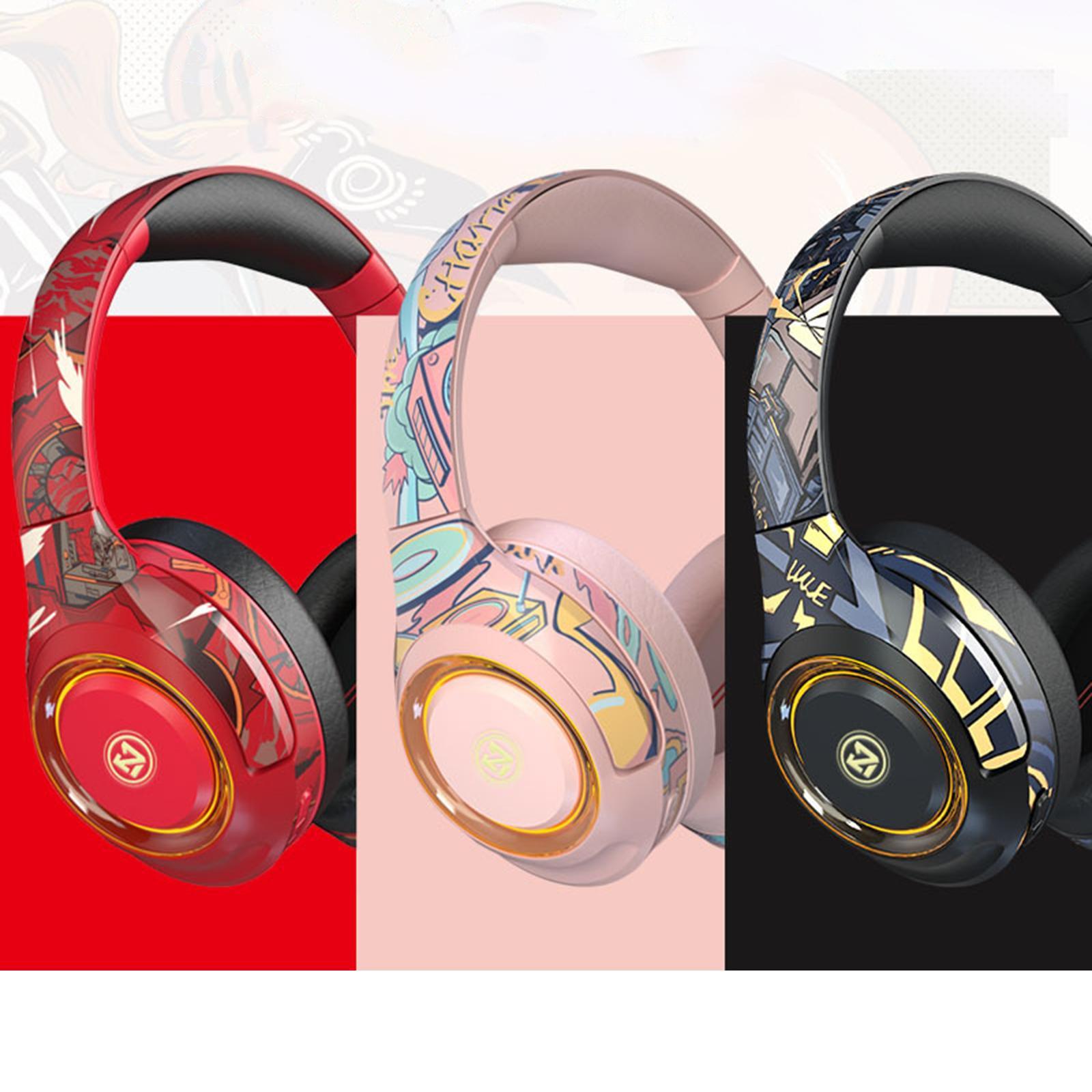 Wireless Bluetooth Headset HiFi Bass with Detachable Mic for Xbox PC