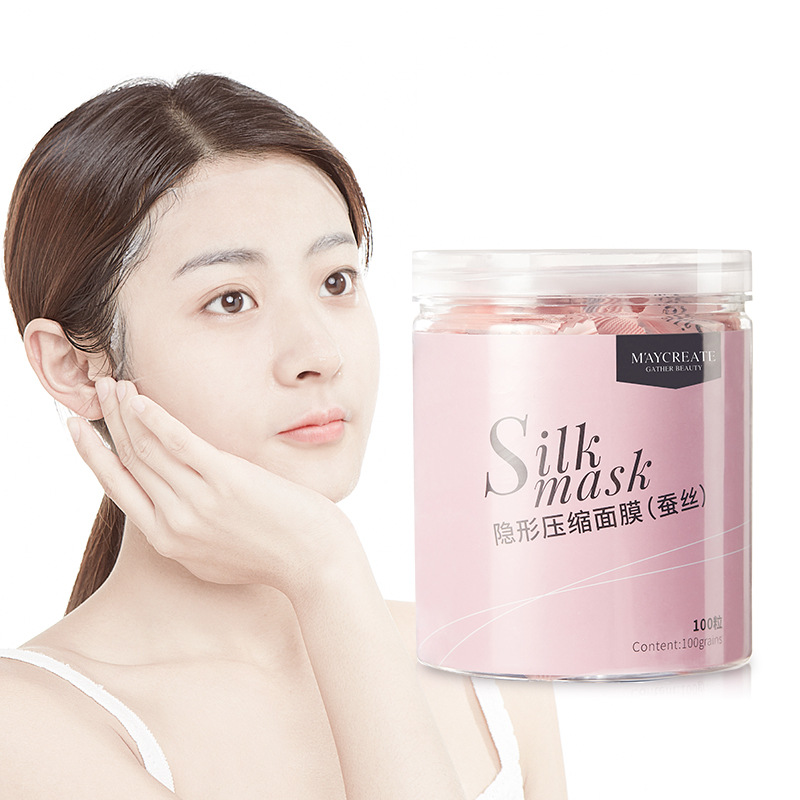 Hộp Mặt Nạ Nén Maycreate Silk Mask 100 Miếng