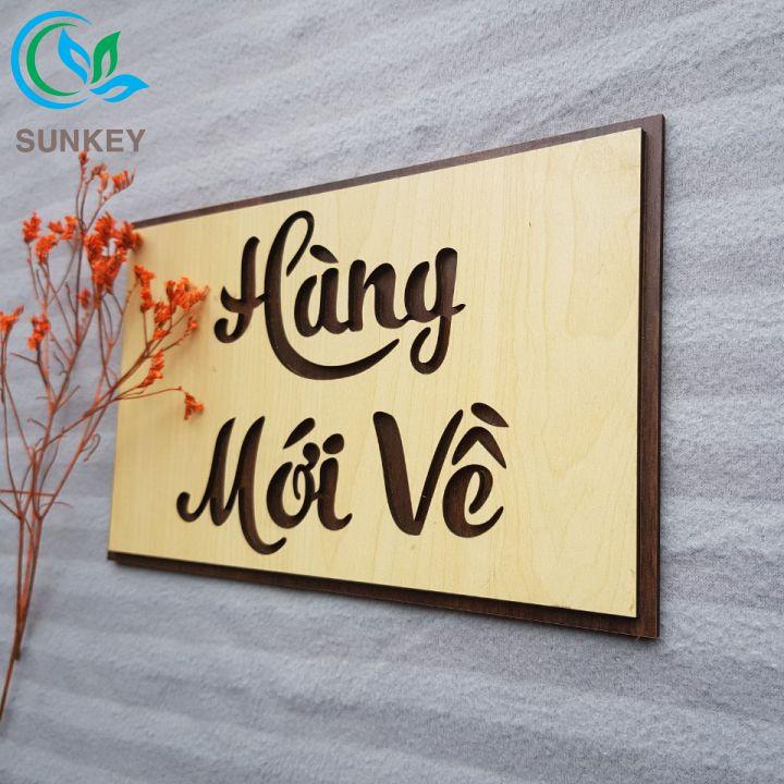 Bảng Gỗ Treo Cửa Chữ Hàng Mới Về - Kích Thước 25x15 cm - Chất Liệu Gỗ MDF Nhập Khẩu - Trang Trí Tường, Treo Cửa