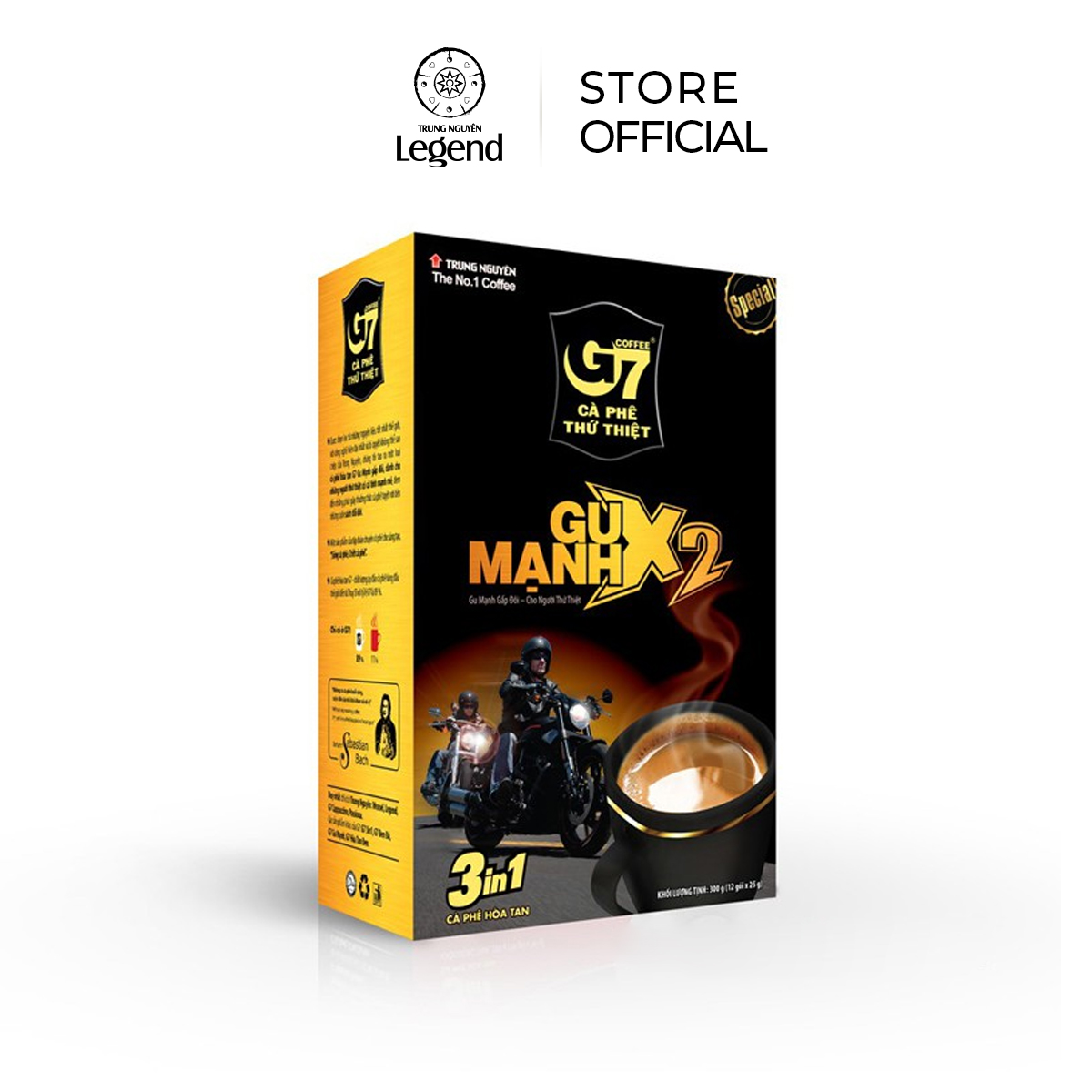 Cà Phê G7 3in1 Gu Mạnh X2 Trung Nguyên Legend - Cà phê hòa tan sữa