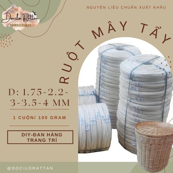 RUỘT MÂY TRÒN đan hàng thủ công, SỢI MÂY làm quả cầu trang trí Giáng Sinh, lễ tết, PHỤ KIỆN làm VÒNG NGUYỆT QUẾ
