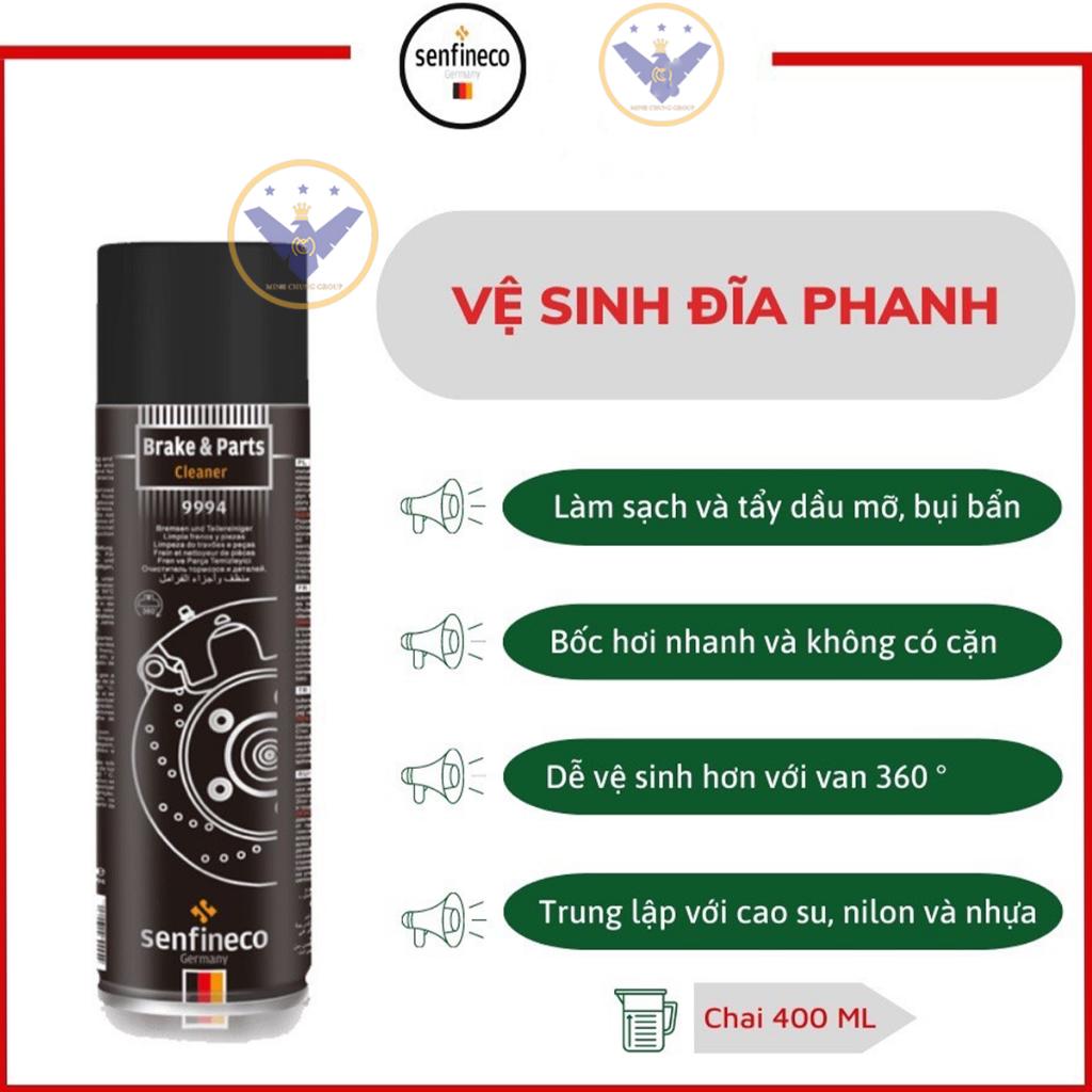 Vệ Sinh Đĩa Phanh Senfineco 9994 Brake & Parts Cleaner - Made in Germany - 600ml