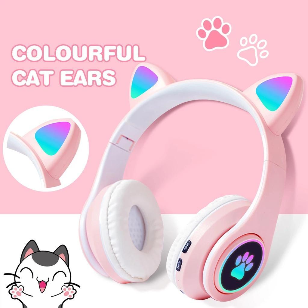 Tai Nghe Chụp Tai TZUZL B39 Không Dây Kết Nối Bluetooth Có Đèn LED Và Thể Gấp Gọn