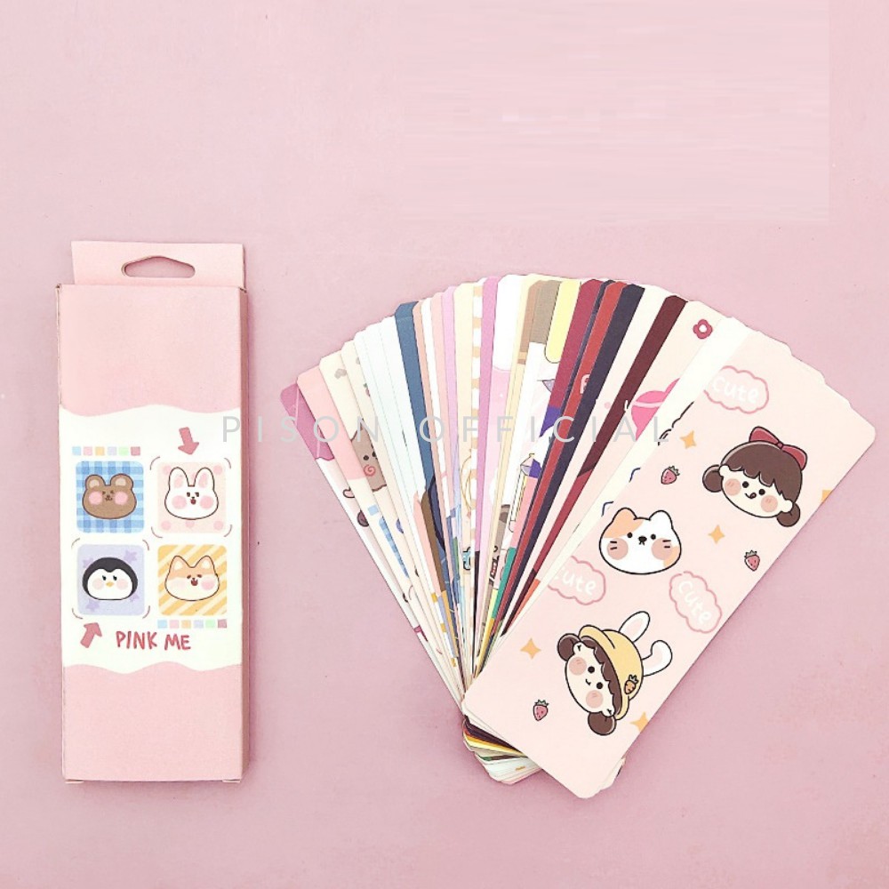 Set 30 bookmark thẻ đánh dấu trang sách