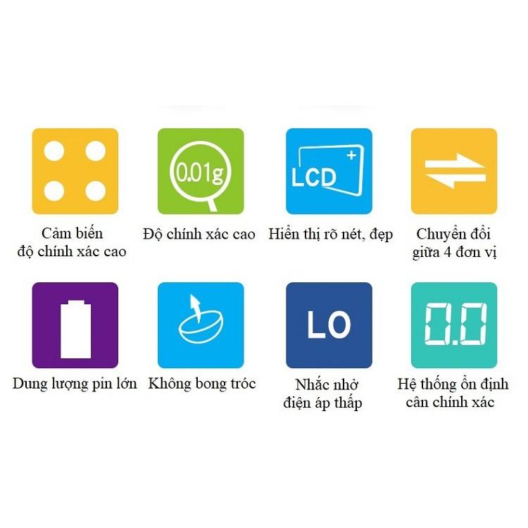 Cân tiểu ly 200g/0.01g mini C568 - Hàng nhập khẩu