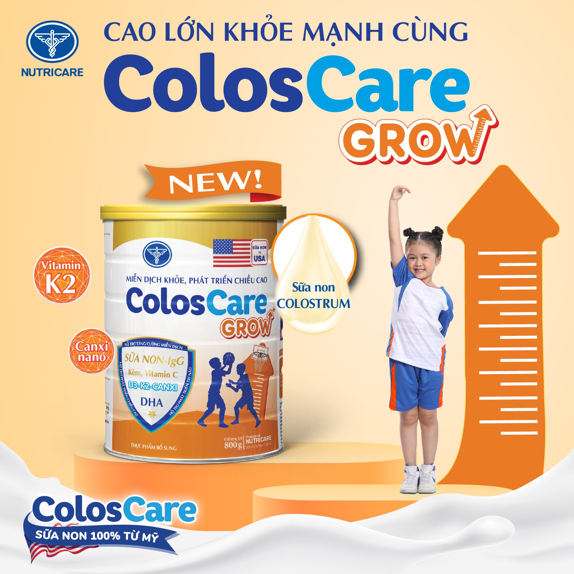 Sữa bột Coloscare GROW+