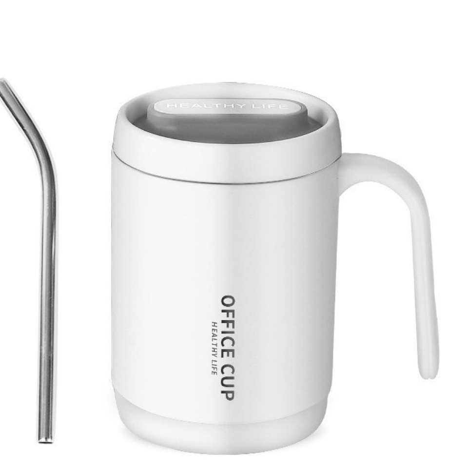 Ly Giữ Nhiệt Office Cup 500ml Kèm ống hút
