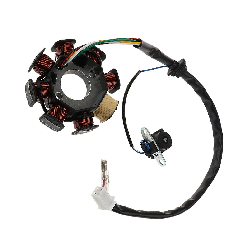 Stator MAGNETO 8 For Chinese GY6 Engine DC Scooter moped