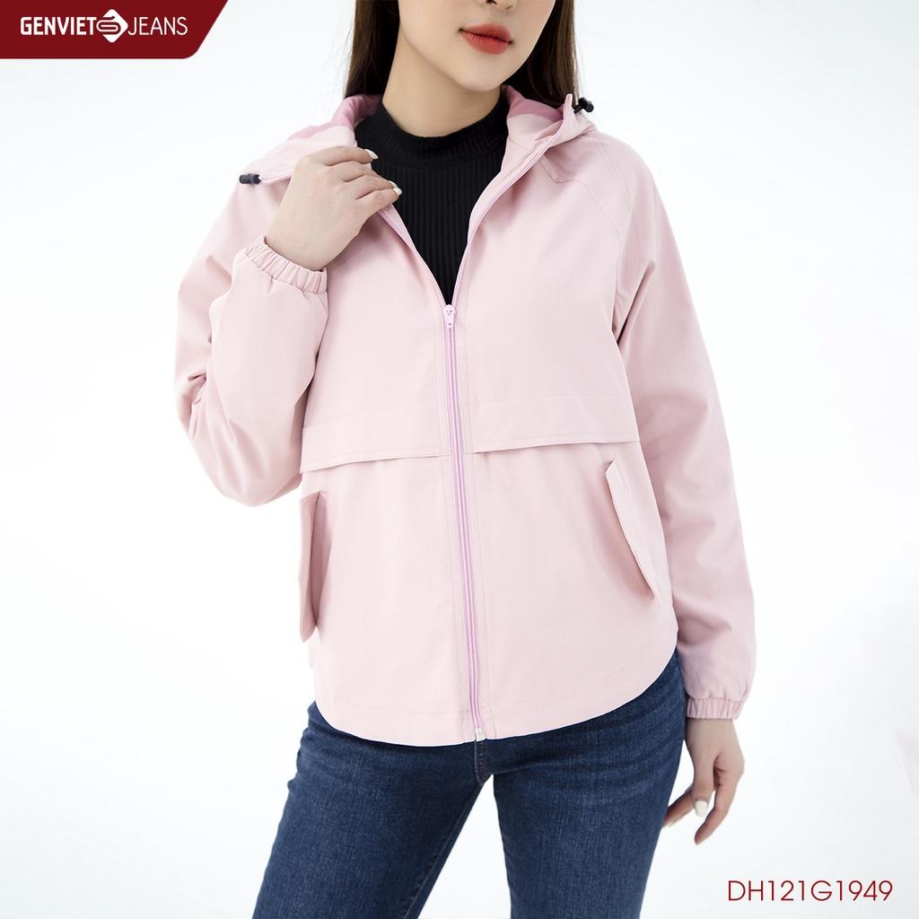 Áo Khoác Gió Nữ 2 Lớp Dáng Suông GENVIET DH121G1949