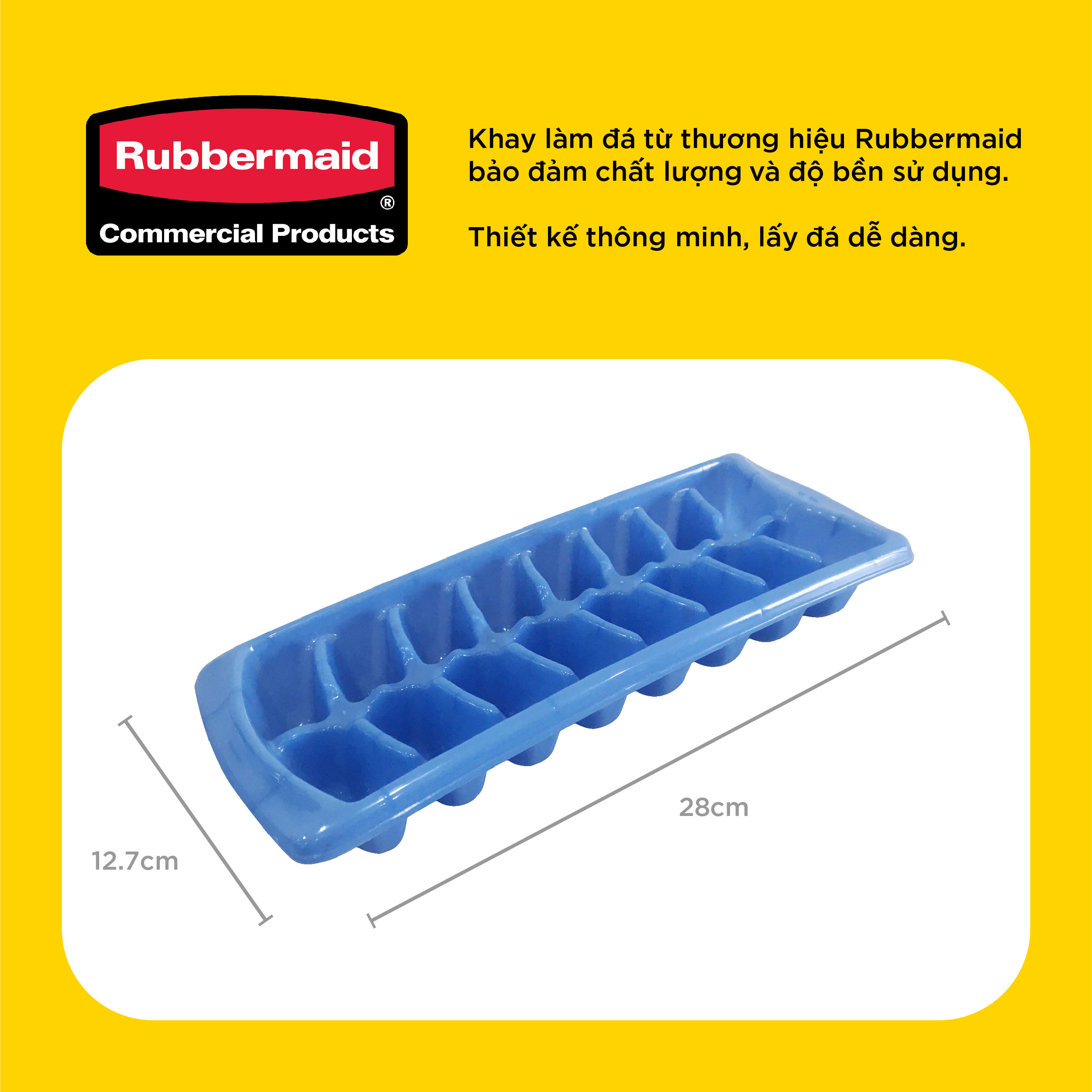 Khay Làm Đá RUBBERMAID (Chính Hãng) - SKU: FG2879RDPERI | SAOVIETCO