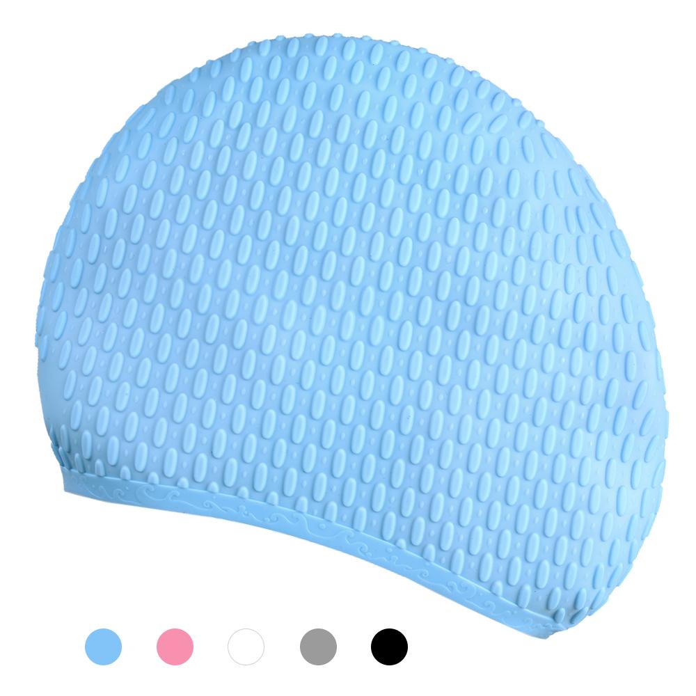 Mũ bơi Silicone Nam Nữ Thiết kế bề mặt chống trượt, dễ dàng tháo và giữ kính bơi của bạn chắc chắn.