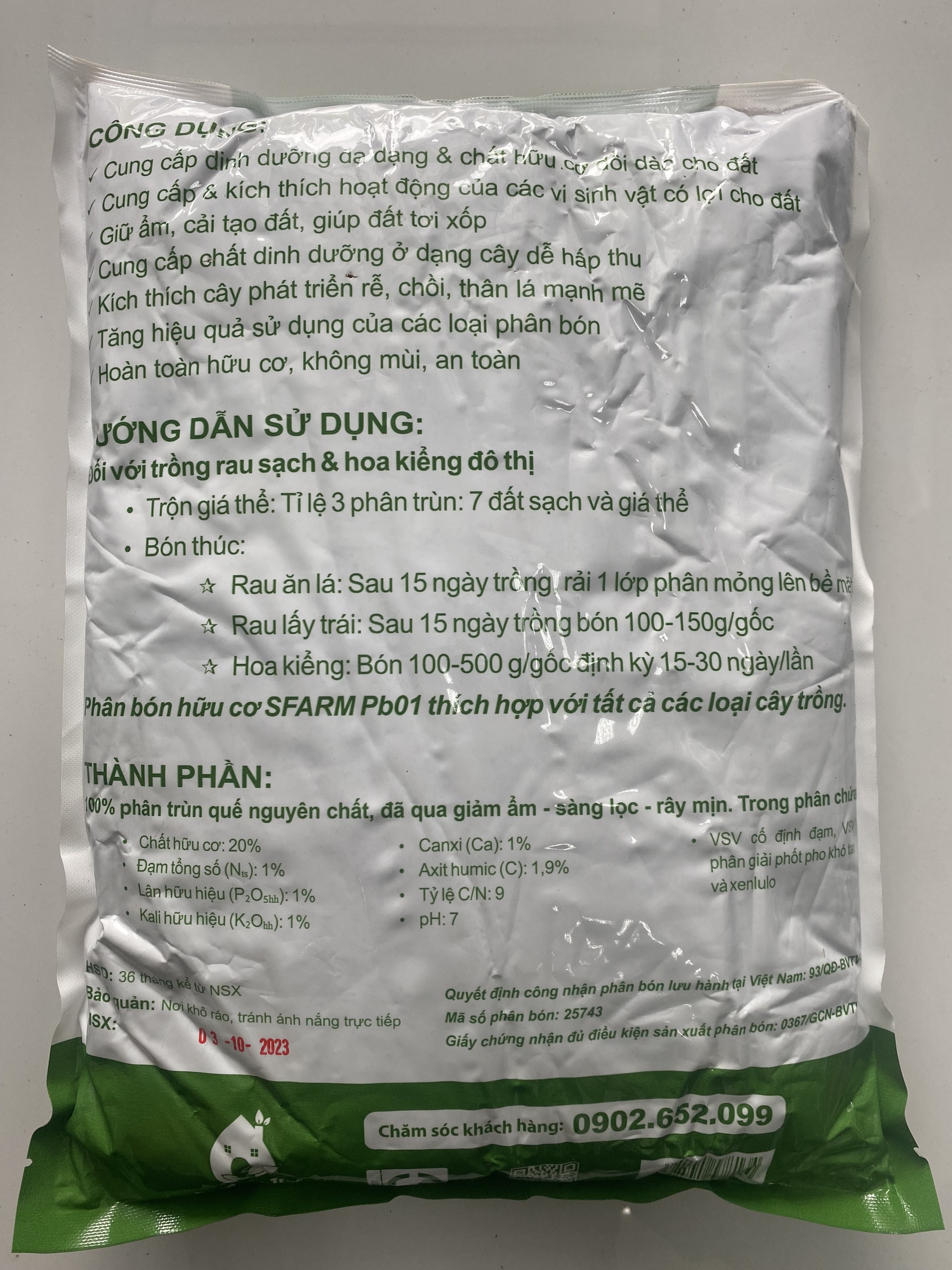 PHÂN TRÙN QUẾ CAO CẤP 5KG
