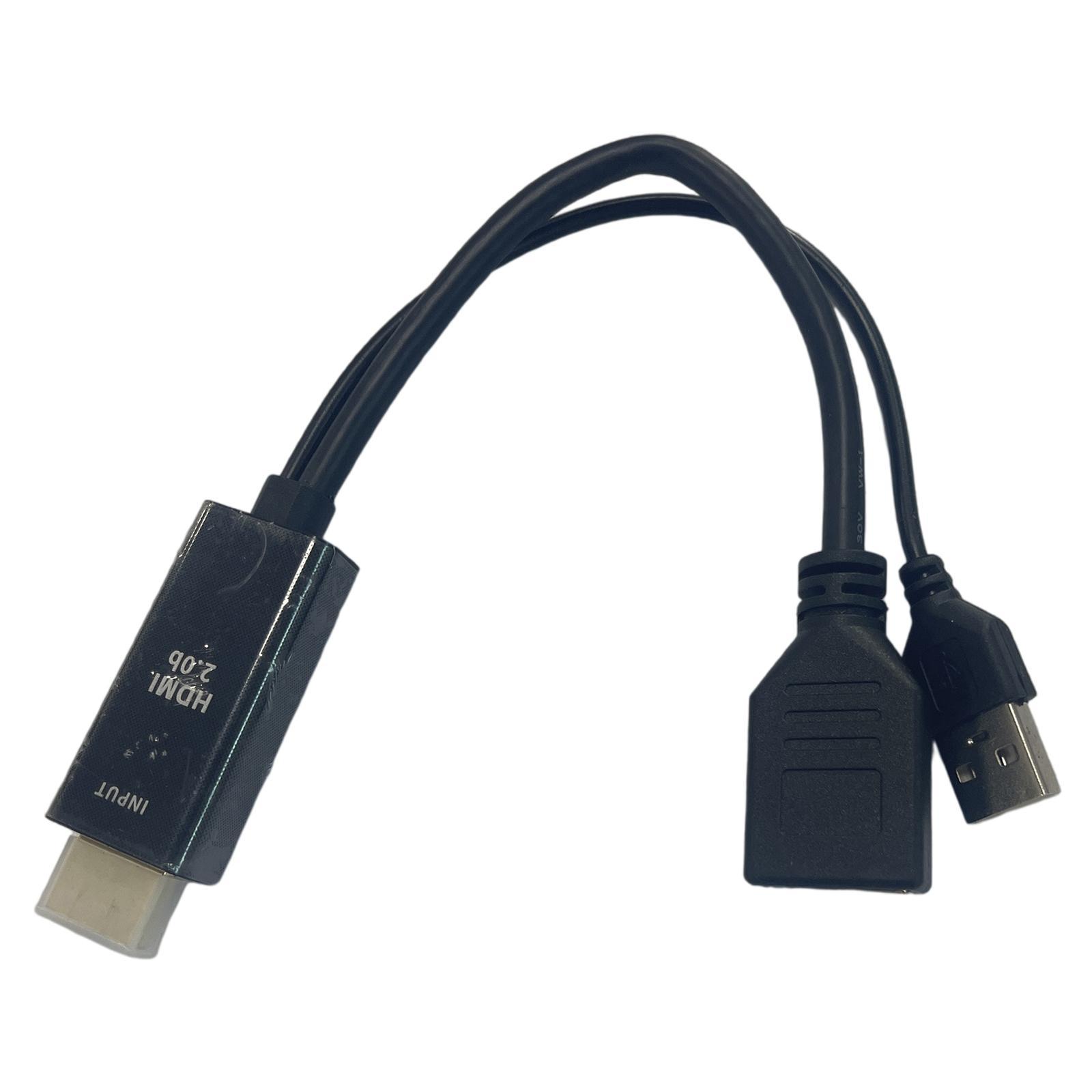 HDMI to DisplayPort Adapter Converter Cable Connector 1080P 4K with USB