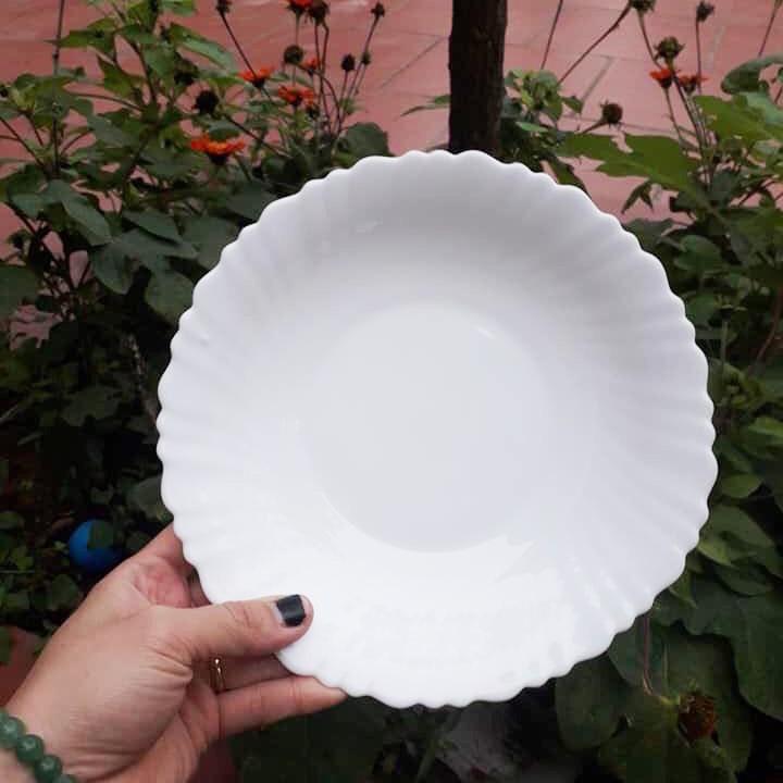 Bộ 3 Đĩa Sứ Thủy Tinh Cao Cấp Opal Glass