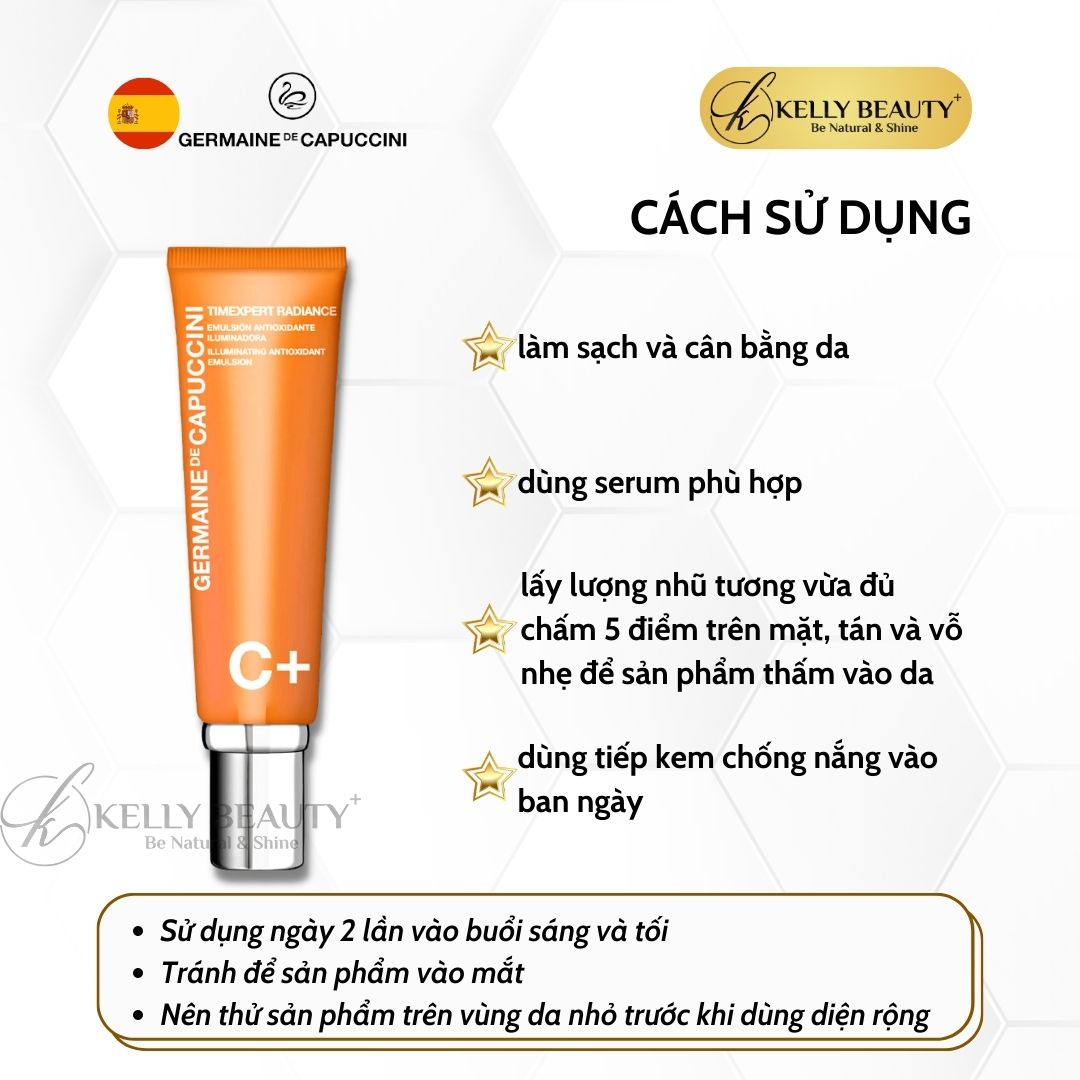 Nhũ Tương Trắng Sáng Da Germaine Illuminating Antioxidant Emulsion - Ngừa Nếp Nhăn, Đều Màu Da | Kelly Beauty