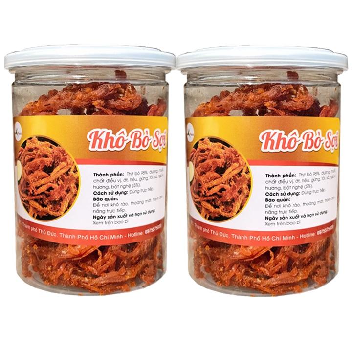 KHÔ BÒ SỢI DÀI HÀNG LOẠI NGON MỖI HŨ 200G HIỆU SK FOOD