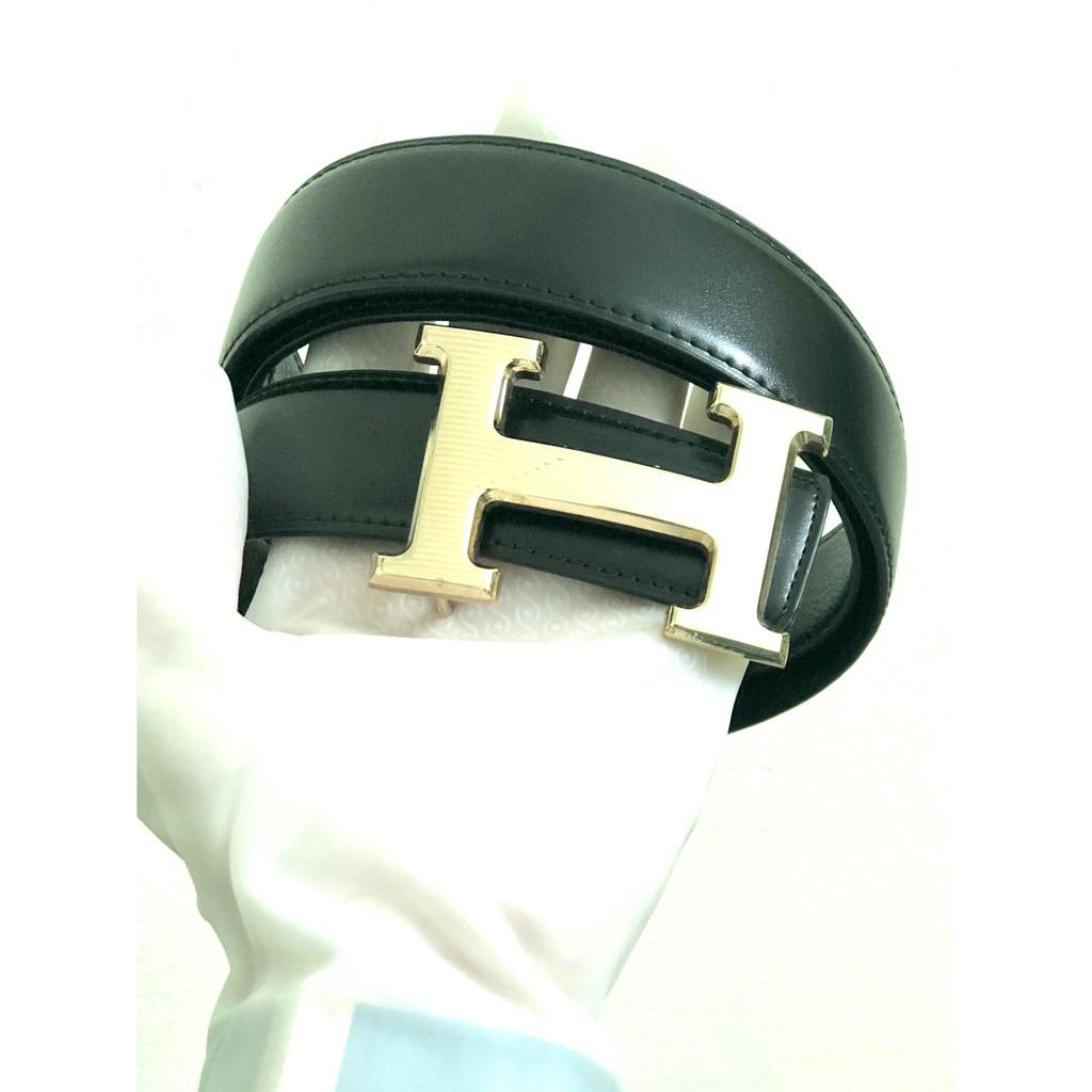 Thắt Lưng dây da thật xuất xứ từ Hàn Quốc dành cho nam đẹp không thể ngờ mặt chữ H