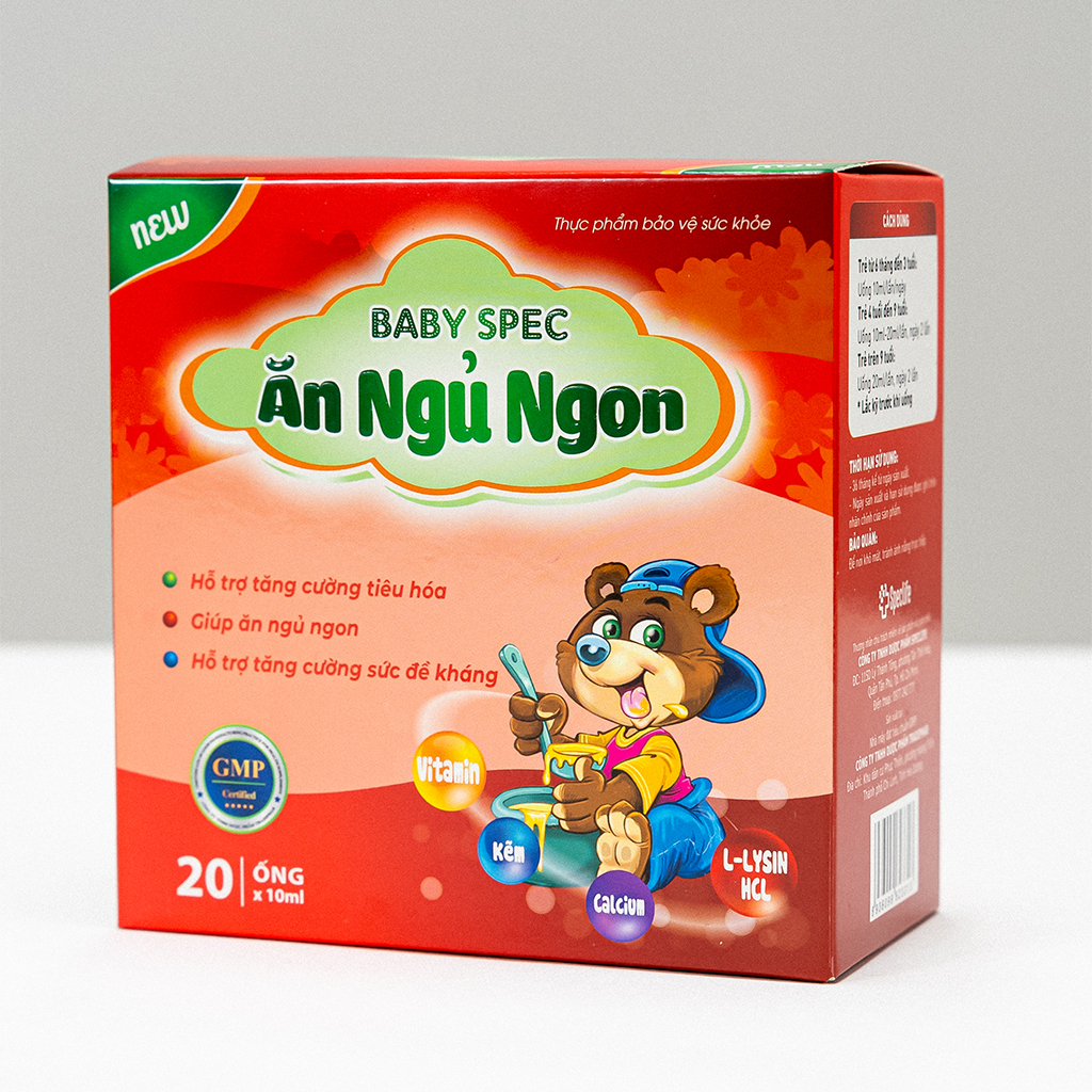 BABY SPEC ĂN NGỦ NGON Hỗ trợ tăng cường tiêu hóa
