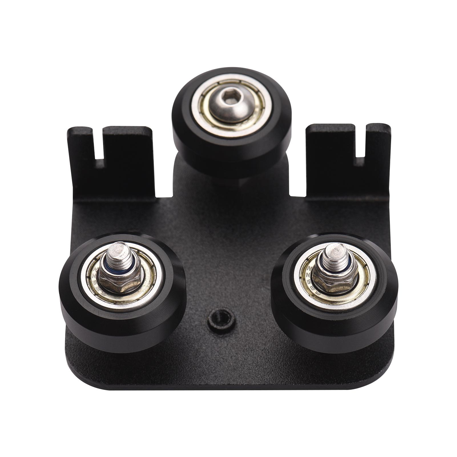 3D Extruder Back Support Plate with Pulley 3D Printer Parts Accessory Extruding Backplate for 3D Printers