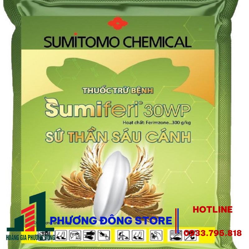 Thuốc trừ bệnh đạo ôn, lép hạt ở lúa SumiFeri 30WP- gói 100g