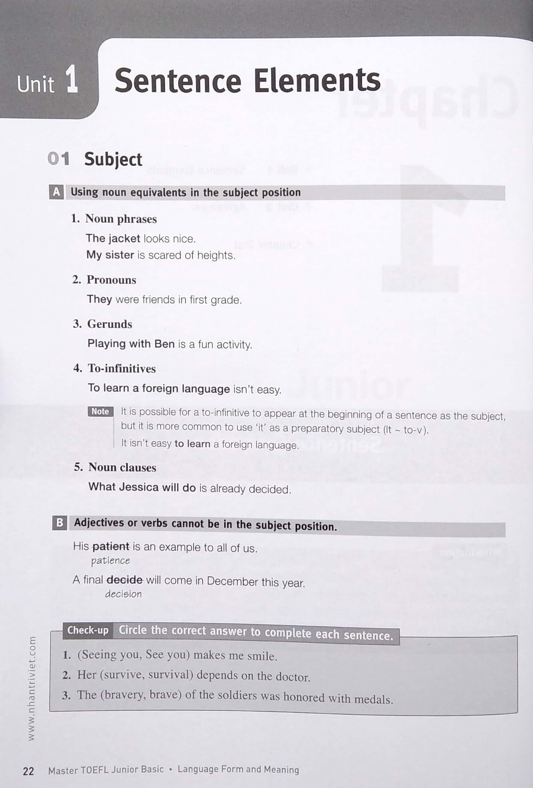 Master Toefl Junior Basic: Language Form &amp; Meaning (Cefr Level A2) - Gramma