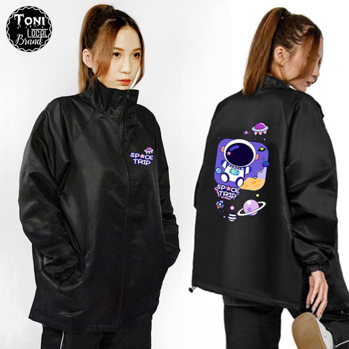 Áo Khoác Dù Local Brand Space Trip Jacket Mero 2 lớp dày form rộng Unisex cổ bẻ (D3040L - Kèm Video Ảnh Thật)