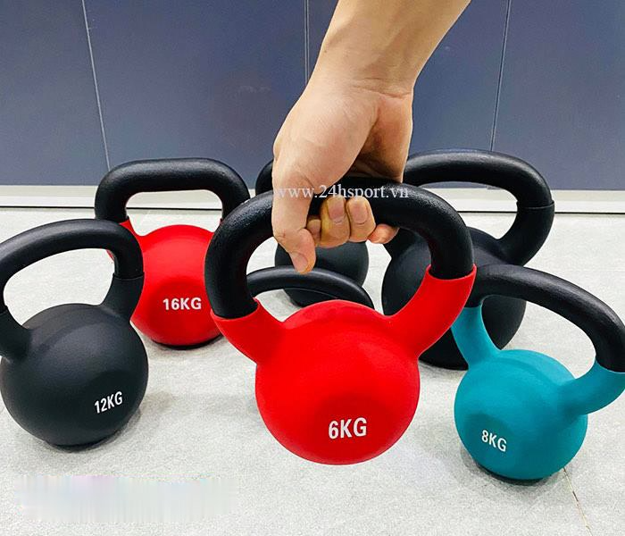 Tạ ấm, tạ chuông tập squat mông đùi Các Loại 4KG Đến 10KG CAO CẤP KETTLEBELL