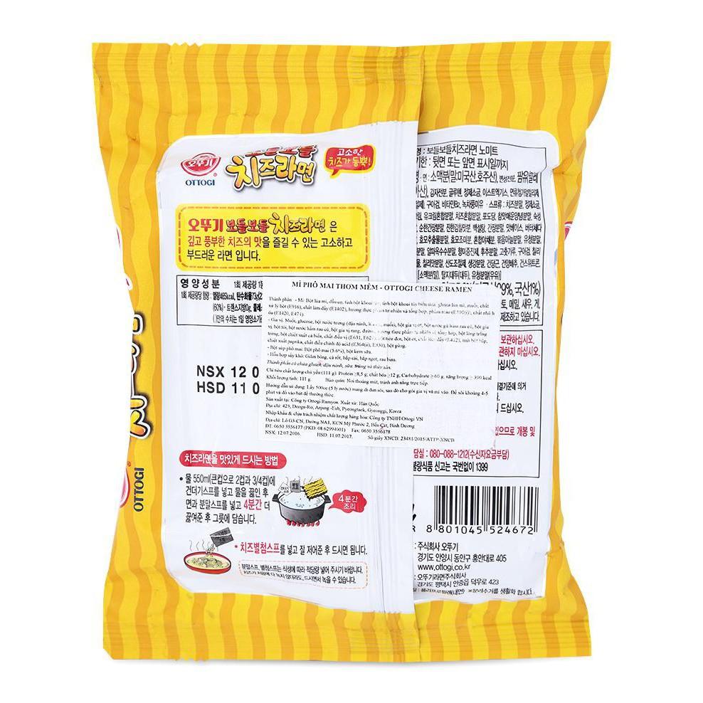 Mì Phô Mai Thơm Mềm Ottogi (111g x 32)