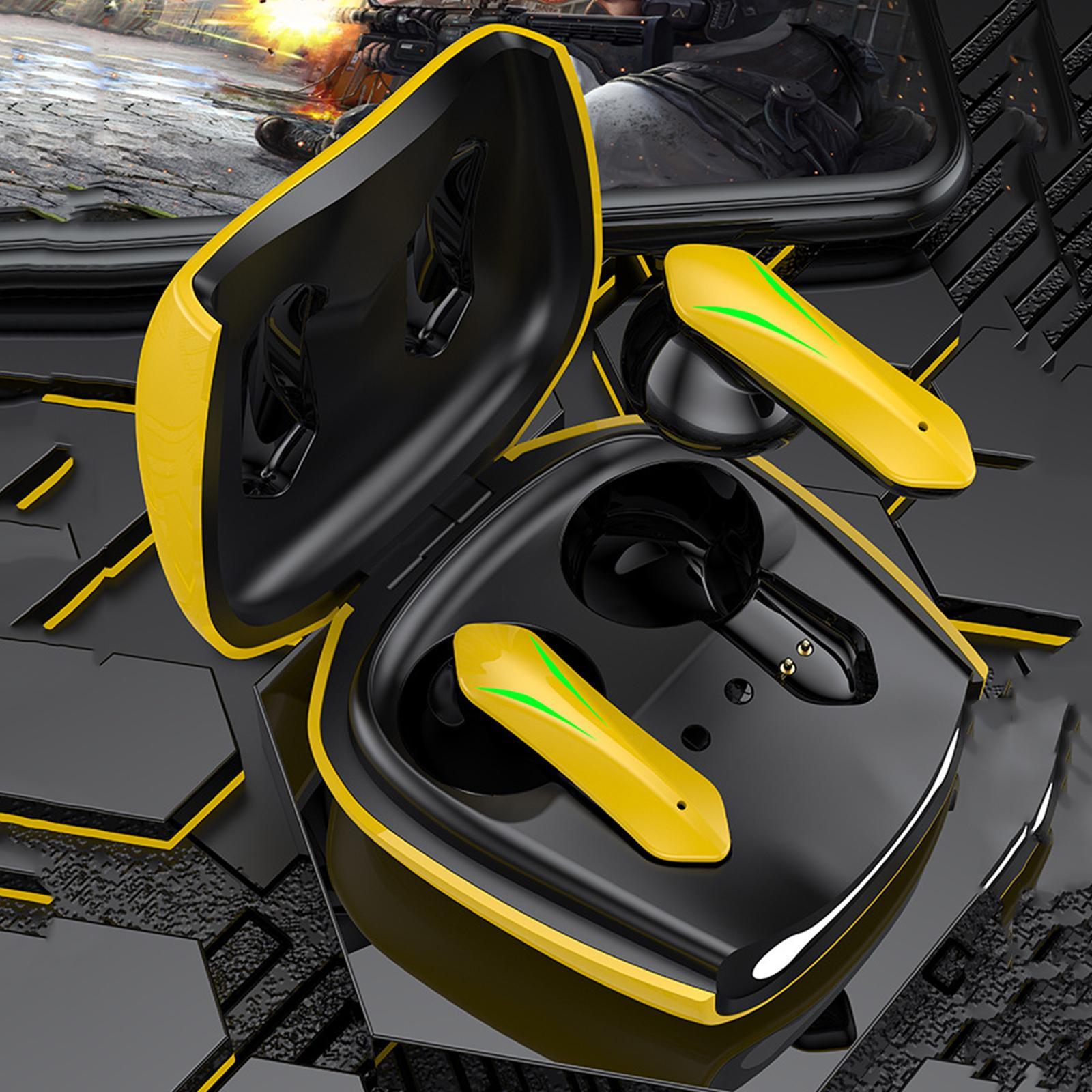 Stereo Bass Gaming Headphone Adjustable Mic yellow